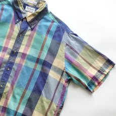 画像5: 〜90's Abraham's by Holbrook COTTON MADRAS CHECK S/S B/D SHIRT (5)