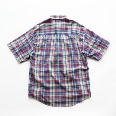 画像4: 〜90's OLD SCHOOL COTTON MADRAS CHECK S/S B/D SHIRT (4)