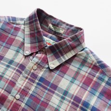 画像8: 〜90's OLD SCHOOL COTTON MADRAS CHECK S/S B/D SHIRT (8)