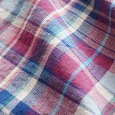 画像10: 〜90's OLD SCHOOL COTTON MADRAS CHECK S/S B/D SHIRT (10)