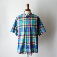 画像1: THE ARROW COMPANY COTTON MADRAS CHECK S/S B/D SHIRT (1)