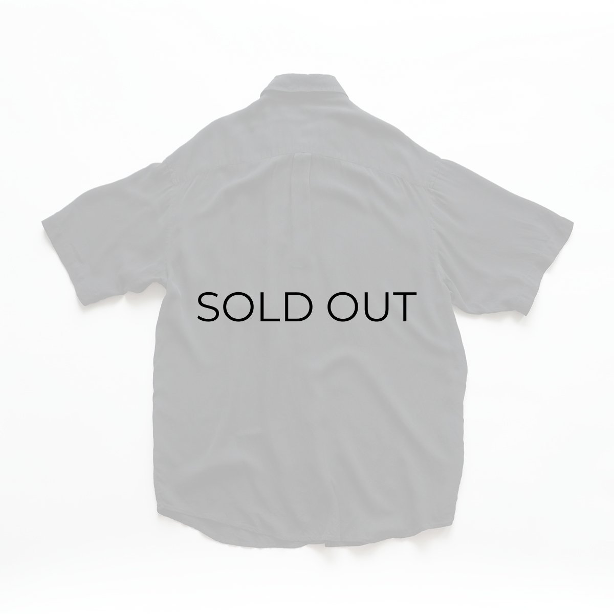 画像7: PERRY ELLIS BLACK SILK RAYON S/S SHIRT (7)