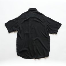 画像7: PERRY ELLIS BLACK SILK RAYON S/S SHIRT (7)
