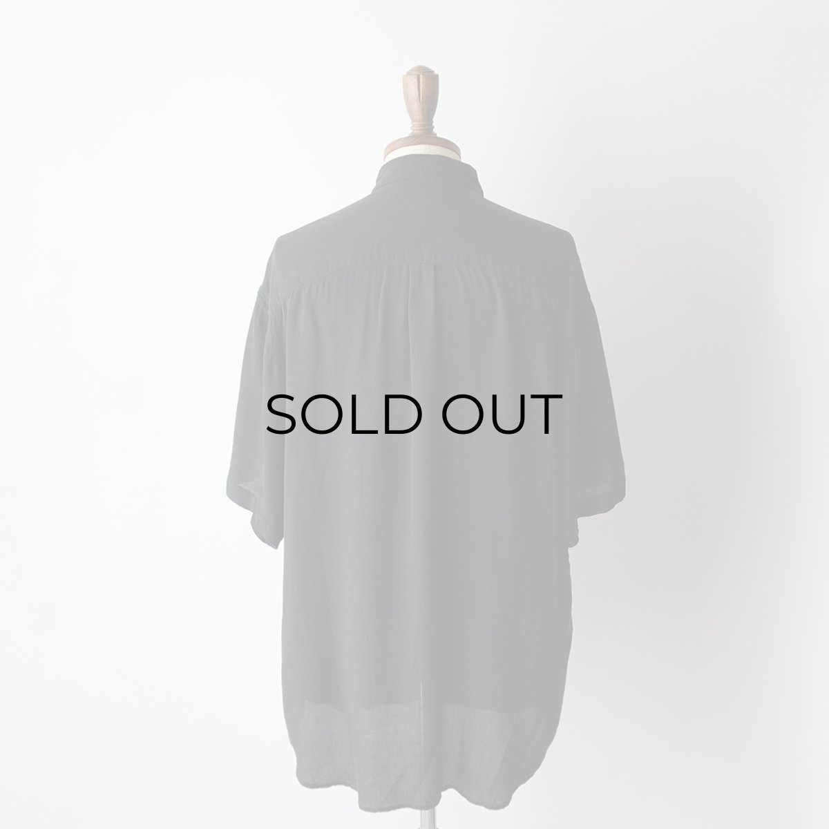 画像3: PERRY ELLIS BLACK SILK RAYON S/S SHIRT (3)