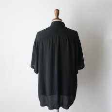 画像3: PERRY ELLIS BLACK SILK RAYON S/S SHIRT (3)