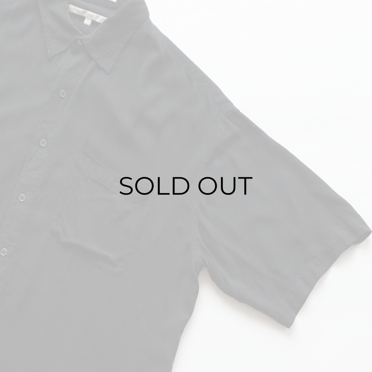 画像8: PERRY ELLIS BLACK SILK RAYON S/S SHIRT (8)