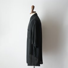 画像2: PERRY ELLIS BLACK SILK RAYON S/S SHIRT (2)
