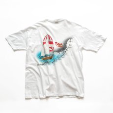 画像2: 90's SIGNAL COTTON W-PRINT S/S POCKET TEE "Key West" "MADE IN USA" (2)