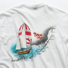 画像4: 90's SIGNAL COTTON W-PRINT S/S POCKET TEE "Key West" "MADE IN USA" (4)