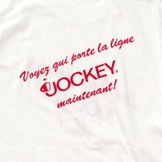 画像4: 〜80's JOCKEY COTTON W-PRINT S/S TEE "Look Who's Wearing JOCKEY Now!" (4)