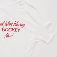 画像3: 〜80's JOCKEY COTTON W-PRINT S/S TEE "Look Who's Wearing JOCKEY Now!" (3)