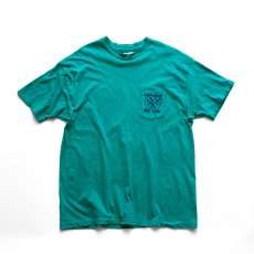 画像1: 〜90's Hanes COTTON W-PRINT S/S POCKET TEE "Virginia Ski Club" "MADE IN USA" (1)