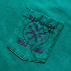 画像7: 〜90's Hanes COTTON W-PRINT S/S POCKET TEE "Virginia Ski Club" "MADE IN USA" (7)