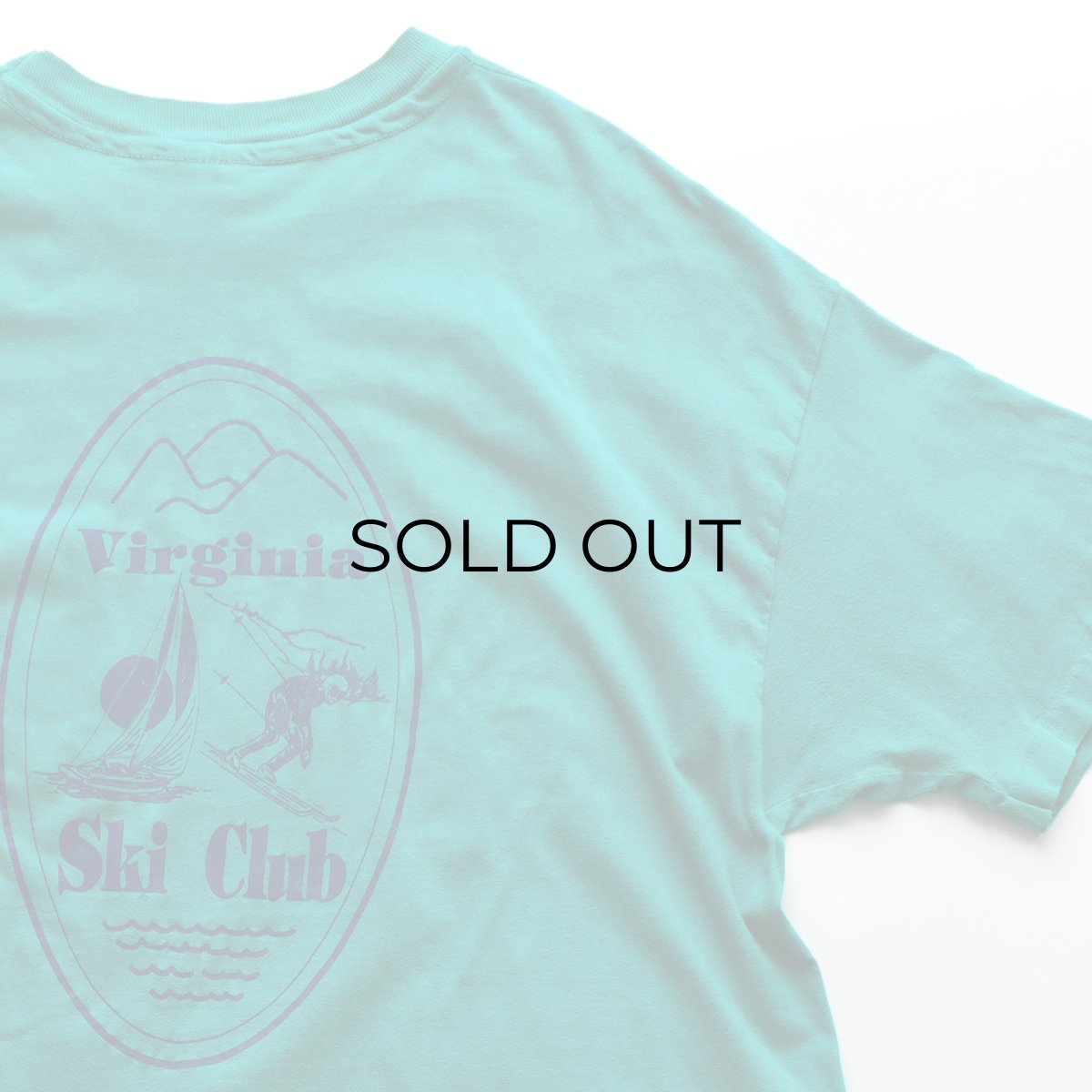 画像5: 〜90's Hanes COTTON W-PRINT S/S POCKET TEE "Virginia Ski Club" "MADE IN USA" (5)