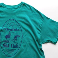 画像5: 〜90's Hanes COTTON W-PRINT S/S POCKET TEE "Virginia Ski Club" "MADE IN USA" (5)