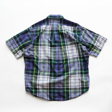 画像4: 〜00's Ralph Lauren "BIG SHIRT" COTTON MADRAS CHECK S/S B/D SHIRT (4)
