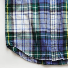 画像6: 〜00's Ralph Lauren "BIG SHIRT" COTTON MADRAS CHECK S/S B/D SHIRT (6)