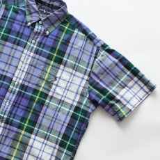 画像5: 〜00's Ralph Lauren "BIG SHIRT" COTTON MADRAS CHECK S/S B/D SHIRT (5)