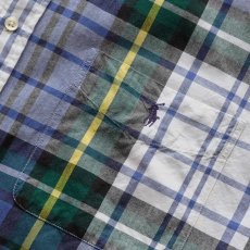 画像9: 〜00's Ralph Lauren "BIG SHIRT" COTTON MADRAS CHECK S/S B/D SHIRT (9)