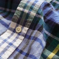 画像11: 〜00's Ralph Lauren "BIG SHIRT" COTTON MADRAS CHECK S/S B/D SHIRT (11)