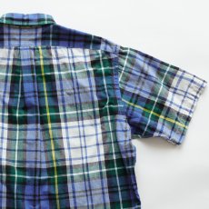 画像7: 〜00's Ralph Lauren "BIG SHIRT" COTTON MADRAS CHECK S/S B/D SHIRT (7)