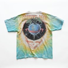 画像2: 90's LIQUID BLUE TIE-DYE COTTON "GRATEFUL DEAD" W-PRINT S/S BAND TEE "KEEP IT GREEN" (2)