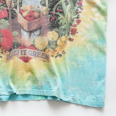 画像4: 90's LIQUID BLUE TIE-DYE COTTON "GRATEFUL DEAD" W-PRINT S/S BAND TEE "KEEP IT GREEN" (4)