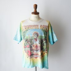 画像16: 90's LIQUID BLUE TIE-DYE COTTON "GRATEFUL DEAD" W-PRINT S/S BAND TEE "KEEP IT GREEN" (16)