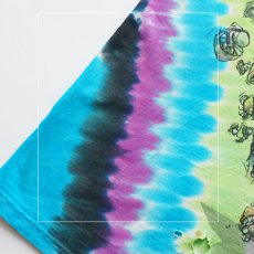 画像8: 90's LIQUID BLUE TIE-DYE COTTON "The Allman Brothers Band" W-PRINT S/S BAND TEE "MUSHROOM EXPRESS" "MADE IN USA" (8)