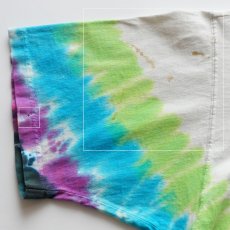 画像12: 90's LIQUID BLUE TIE-DYE COTTON "The Allman Brothers Band" W-PRINT S/S BAND TEE "MUSHROOM EXPRESS" "MADE IN USA" (12)