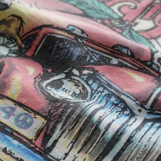 画像6: 90's LIQUID BLUE TIE-DYE COTTON "The Allman Brothers Band" W-PRINT S/S BAND TEE "MUSHROOM EXPRESS" "MADE IN USA" (6)