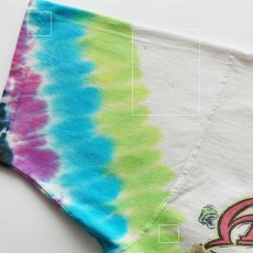 画像9: 90's LIQUID BLUE TIE-DYE COTTON "The Allman Brothers Band" W-PRINT S/S BAND TEE "MUSHROOM EXPRESS" "MADE IN USA" (9)