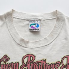 画像5: 90's LIQUID BLUE TIE-DYE COTTON "The Allman Brothers Band" W-PRINT S/S BAND TEE "MUSHROOM EXPRESS" "MADE IN USA" (5)
