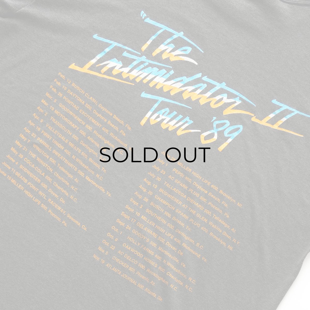 画像6: 80's RP sportswear W-PRINT S/S TEE "The Intimidator II Tour '89" "MADE IN USA" (6)
