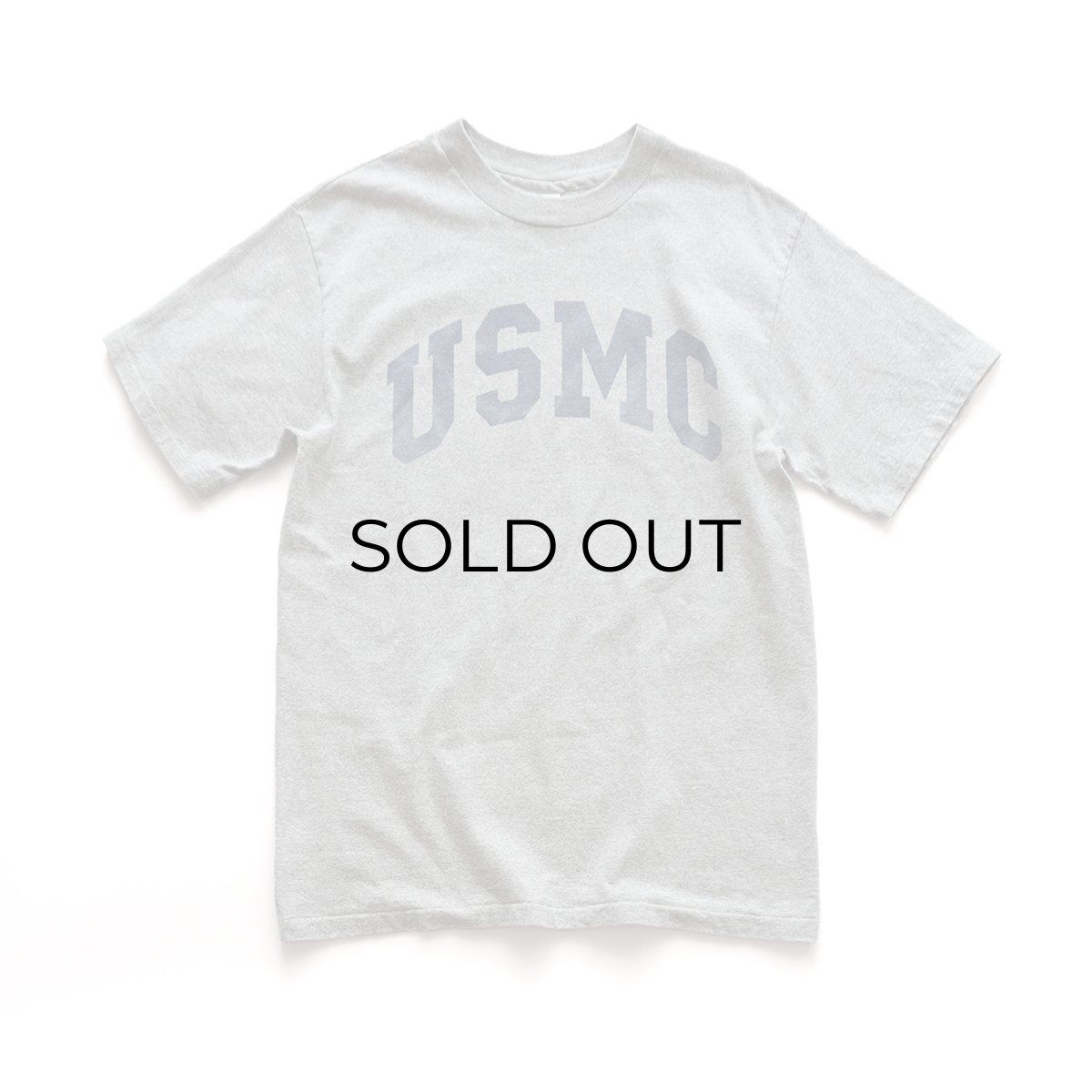 画像1: The Cotton Exchange COTTON RAYON PRINT S/S TEE "USMC" "MADE IN USA" (1)