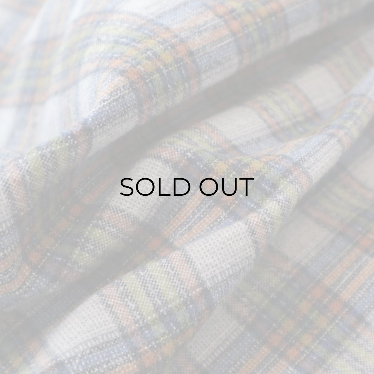 画像7: OLD UNKNOWN BRAND COTTON CHECK FLANNEL EURO PULLOVER LONG SHIRT (7)