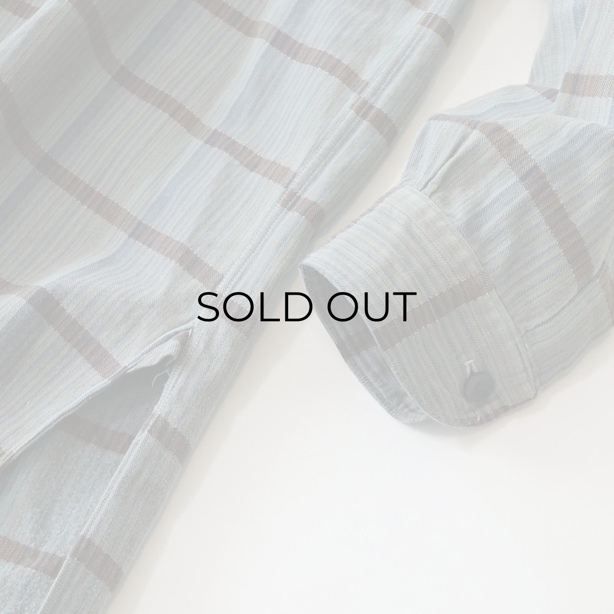 画像7: OLD UNKNOWN BRAND COTTON CHECK FLANNEL EURO PULLOVER LONG SHIRT (7)