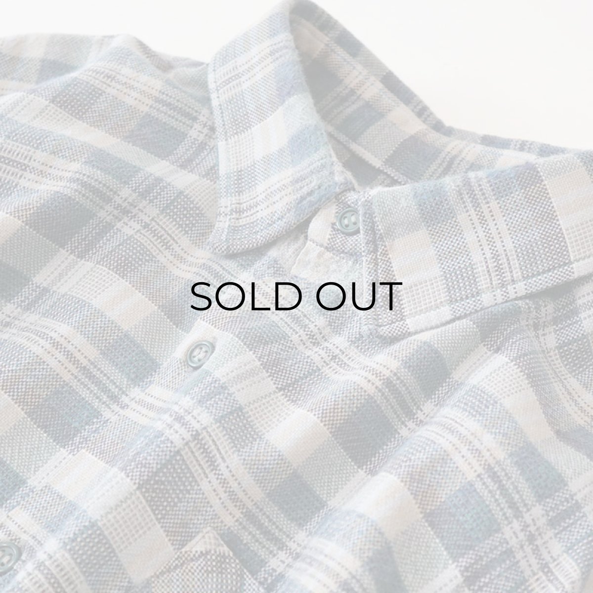 画像6: OLD UNKNOWN BRAND COTTON CHECK FLANNEL EURO PULLOVER LONG SHIRT (6)