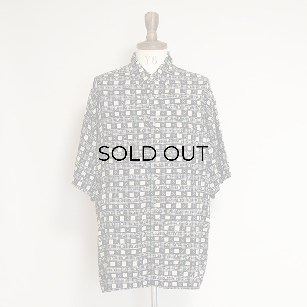 画像7: 〜90's pierre cardin RAYON ALL OVER PATTERN S/S SHIRT (7)