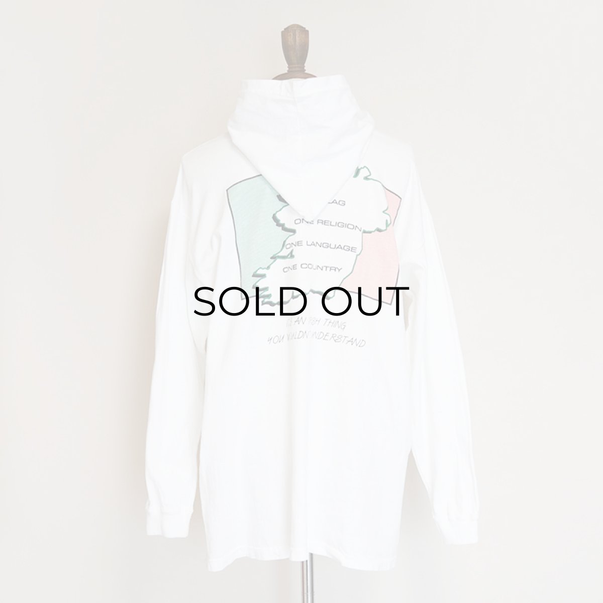 画像10: 80's Naturals COTTON BACK PRINT L/S HOODED TEE "IT'S AN IRISH THING 〜" (10)