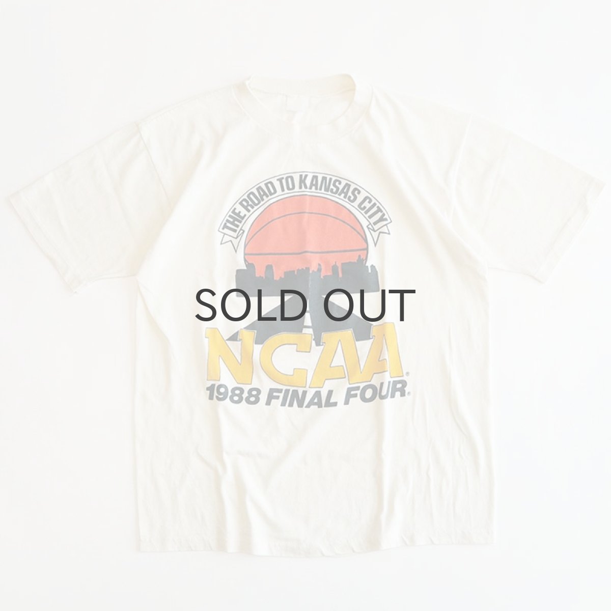 画像1: 80's UNKNOWN BRAND PRINT S/S TEE "NCAA 1988 FINAL FOUR" (1)