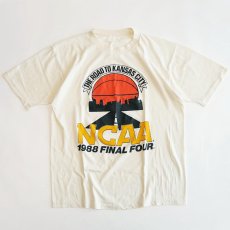 画像1: 80's UNKNOWN BRAND PRINT S/S TEE "NCAA 1988 FINAL FOUR" (1)