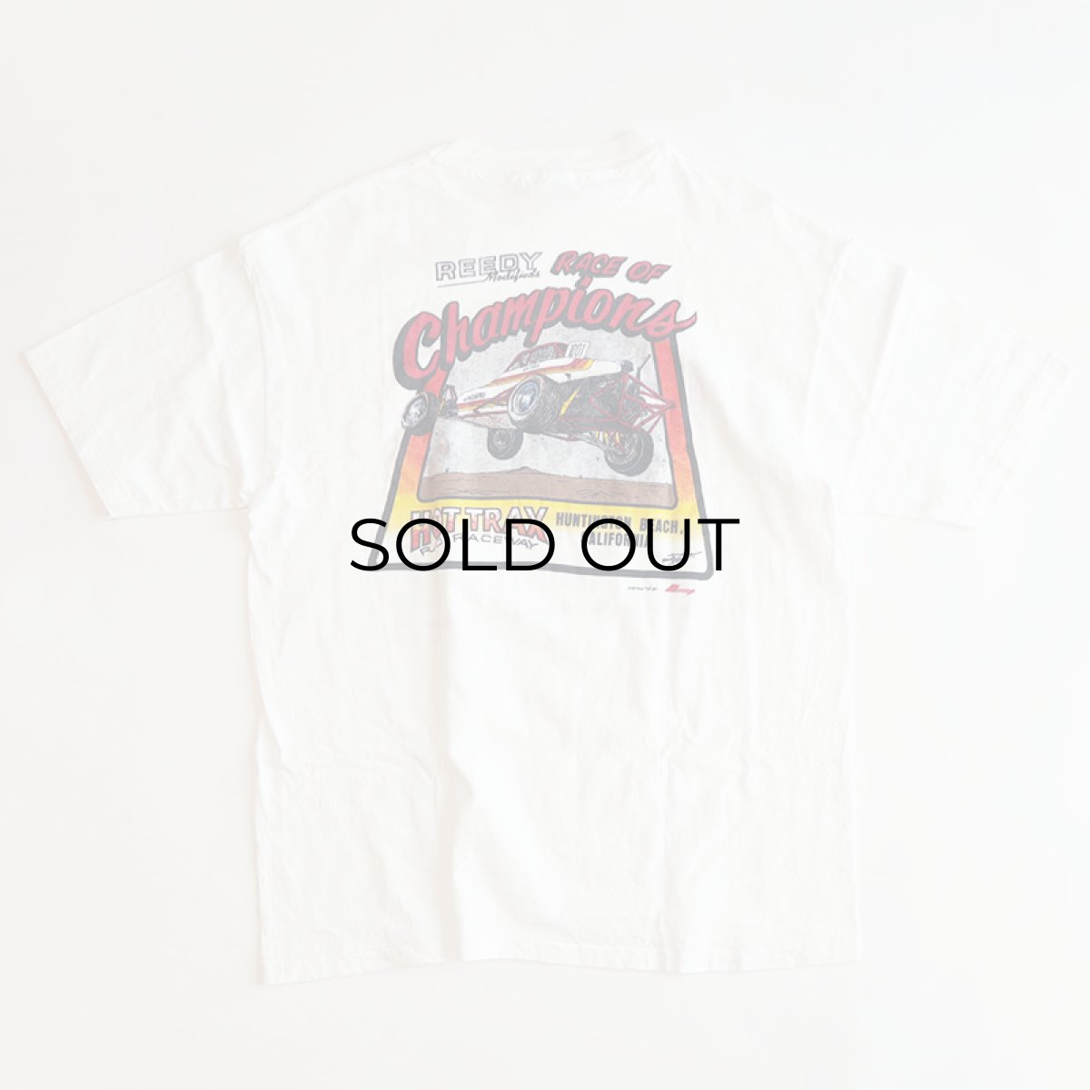 画像2: 〜90's Hanes COTTON W-PRINT S/S TEE "RACE of Champions" (2)