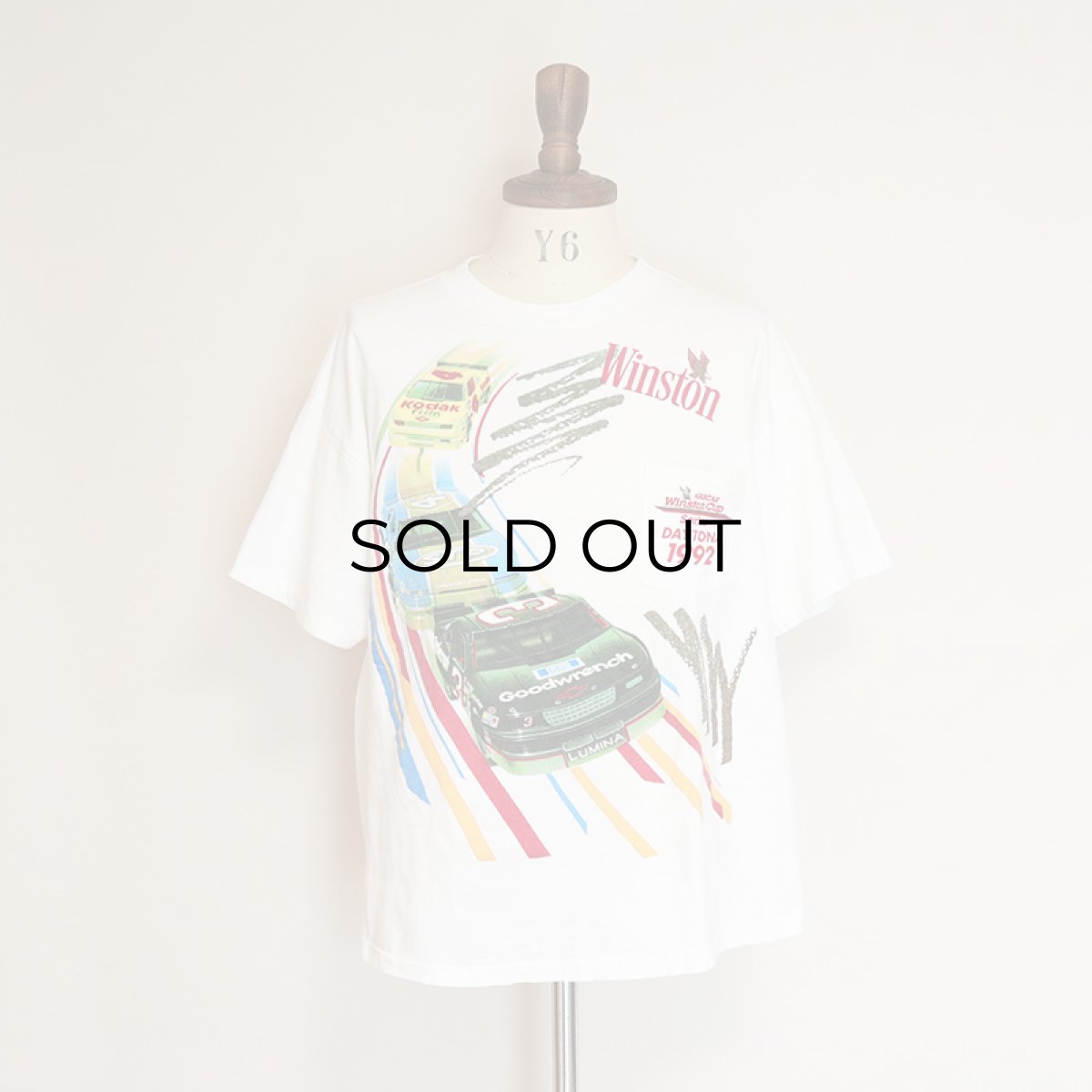 画像6: 90's Winston COTTON W-PRINT S/S POCKET TEE "NASCAR Winston Cup" (6)