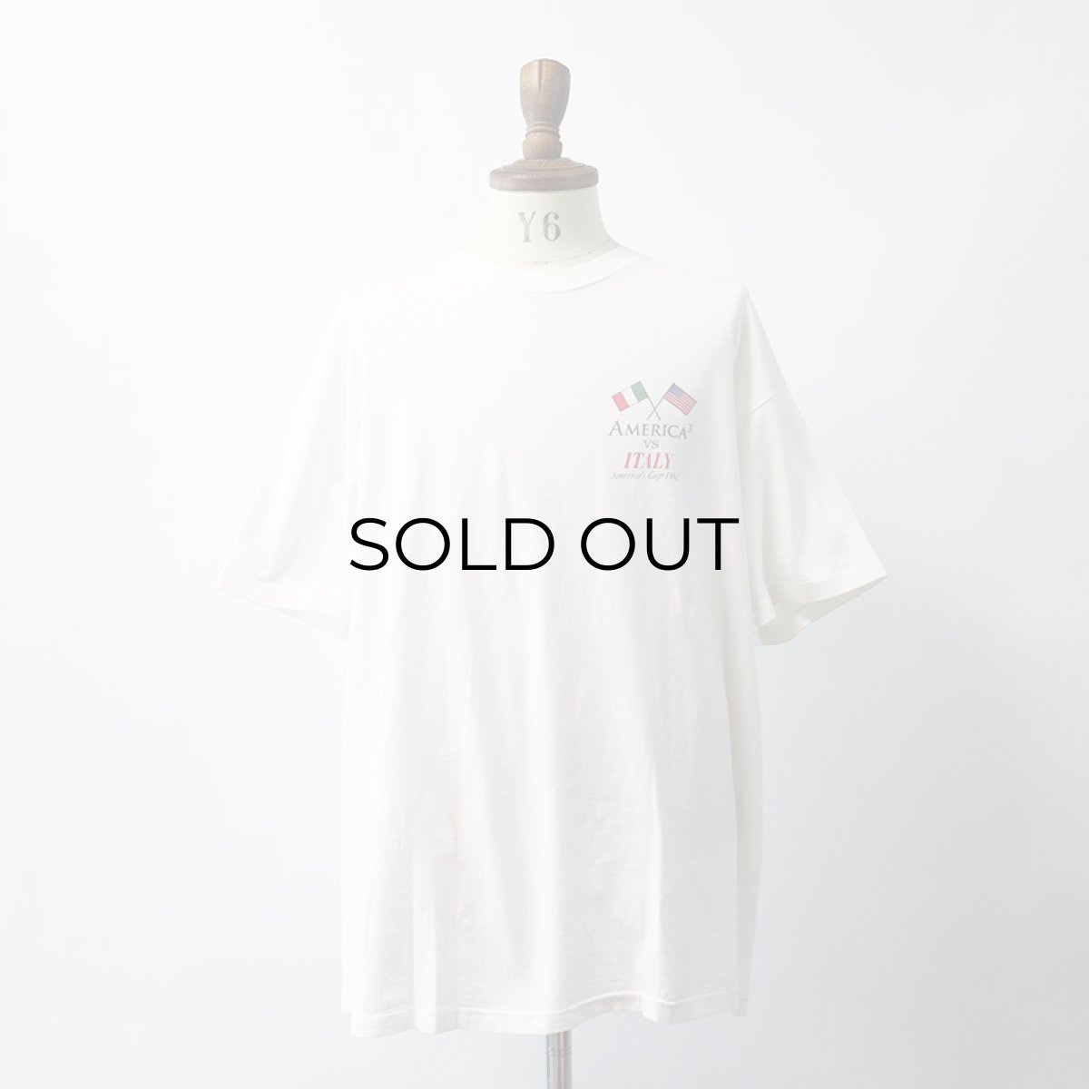 画像7: 90's Hanes COTTON W-PRINT S/S TEE "America's Cup 1992" (7)