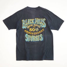 画像2: 〜90's Hanes COTTON W-PRINT S/S TEE "STURGIS 50th Anniversary" (2)