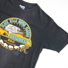 画像3: 〜90's Hanes COTTON W-PRINT S/S TEE "STURGIS 50th Anniversary" (3)