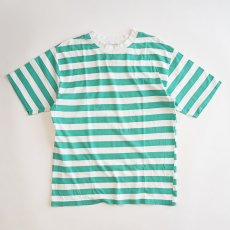 画像1: OLD UNKNOWN BRAND COTTON PRINT BORDER S/S TEE (1)