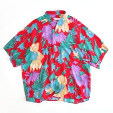 画像1: CLUB D'AMINGO RAYON ALL OVER PATTERN S/S BOX SHIRT (1)