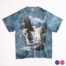 画像1: THE MOUNTAIN TYE-DYE COTTON ALL OVER PRINT S/S TEE  (1)